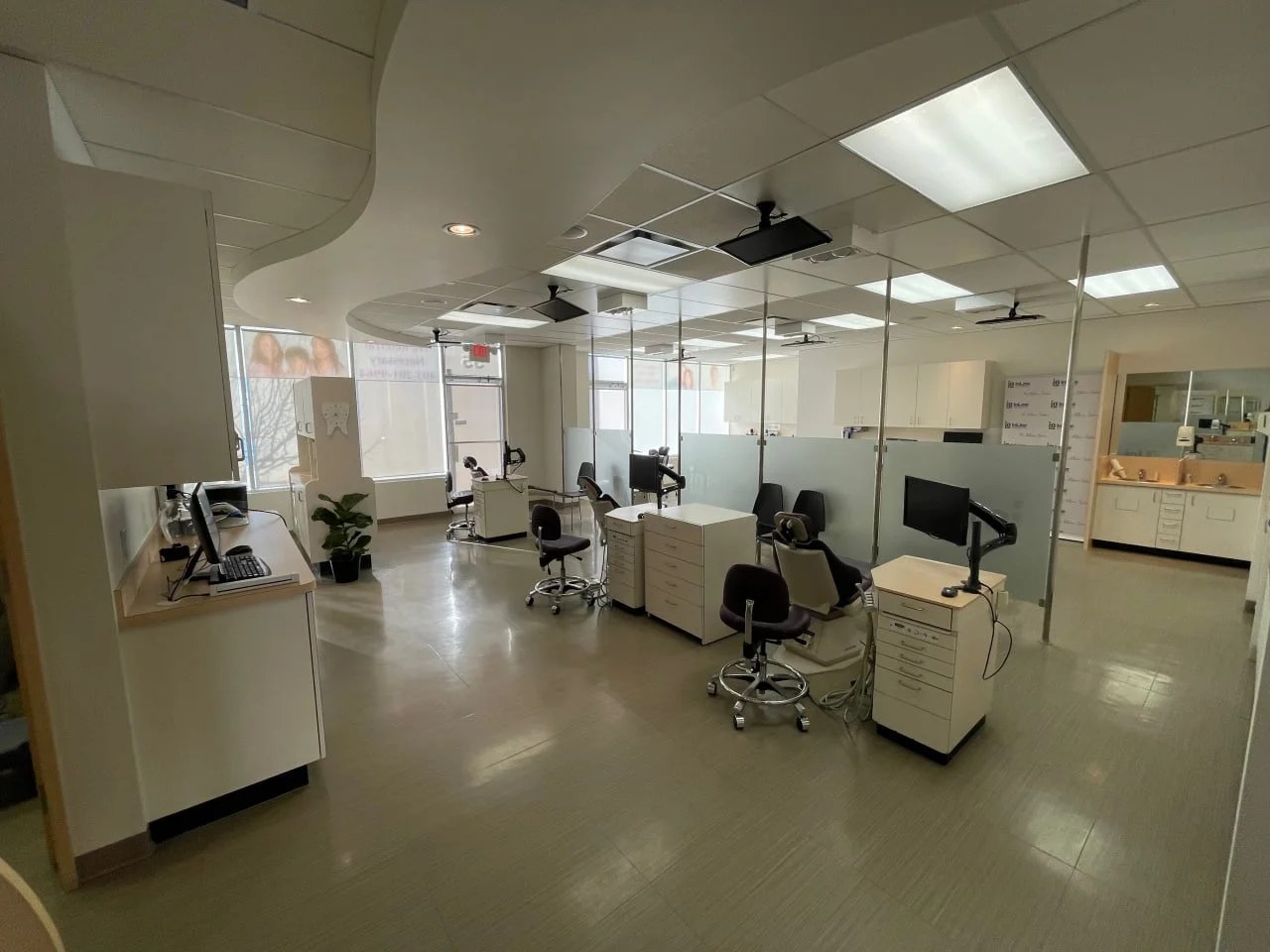 Commercial painting in a Calgary clinic