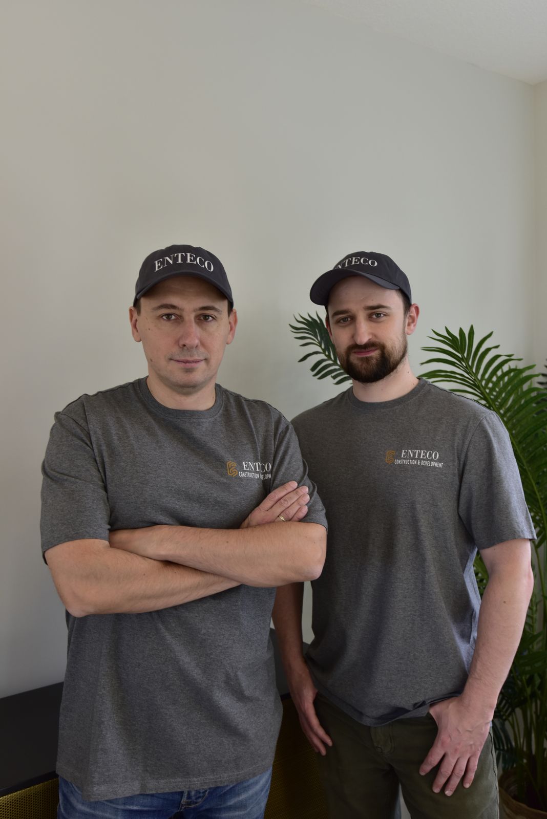 Enteco crew members during a project walkthrough